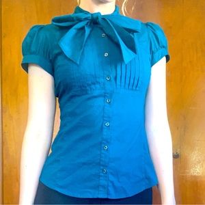 Express Blouse with Pussycat Bow XS